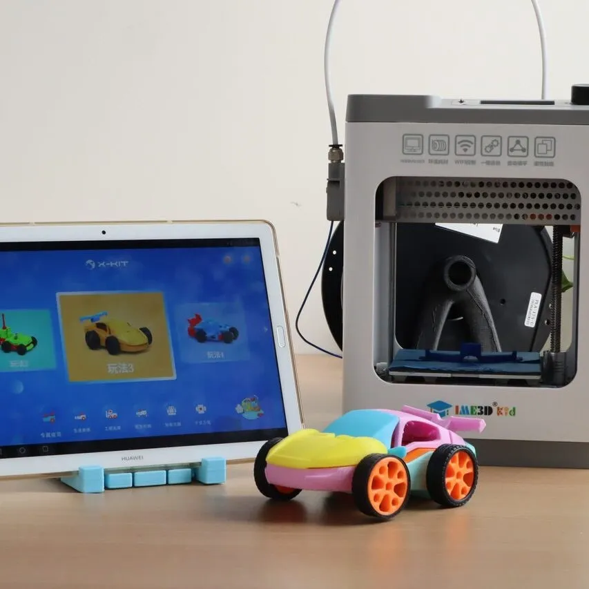 3D printed robot car controlled from a tablet